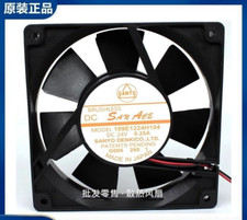 Sanyo 109E1224H104 24V 0.25A 120 120 38mm 2-Wire Inverter Cooling Fan