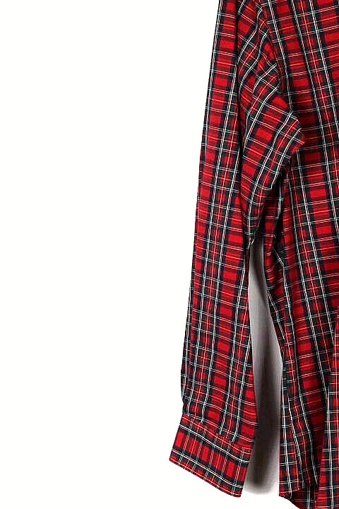 FILA Camicia elegante uomo manica lunga Savile Row multicolore quadri quadri bottoni 014