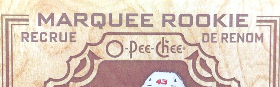 2023-24 O-Pee-Chee Luke Hughes “MARQUEE ROOKIE” WOOD UNANNOUNCED SSP RC #W-LH 📈 - Image 2 of 4