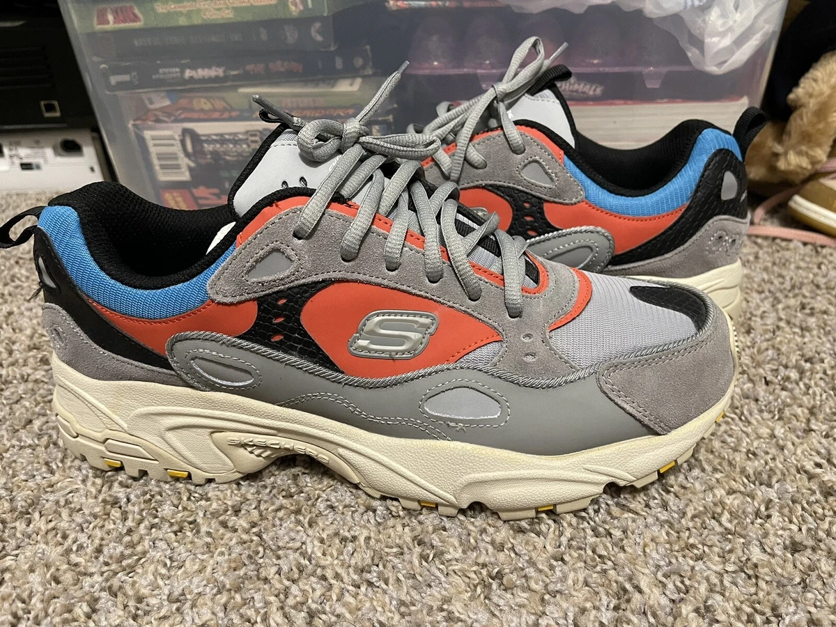 Spænde Kabelbane mikroskop Skechers STAMINA-CONTIC Mens Grey/Multi Color 51708/GYMT Sneakers Size 11 |  eBay