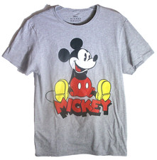 Disney's Mickey Mouse Classic Gray T-Shirt Adult S Small (34/36) Size New