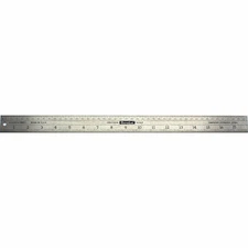 18 Inch Ruler Stainless Steel mm, 1/32 with Cork Back Made in USA