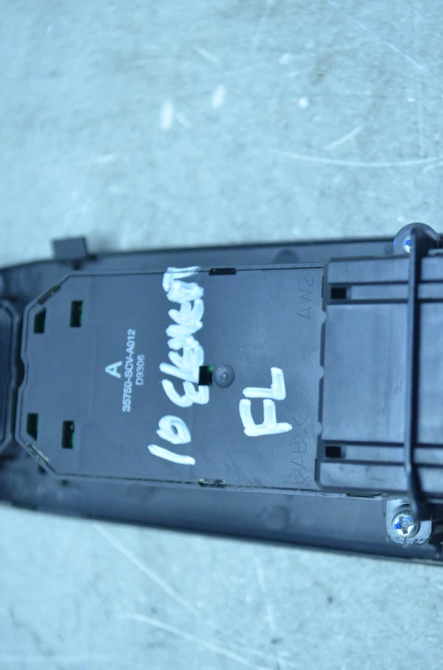 03-11 HONDA ELEMENT DELANTERO IZQUIERDO CONDUCTOR VENTANA PRINCIPAL / ESPEJO INTERRUPTOR DE CONTROL OEM Foto 4 de 4