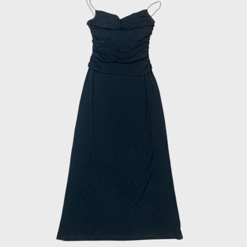 Adrianna Papell Dress Women’s 12 Black Rayon Lined Sleeveless Gown Ladies