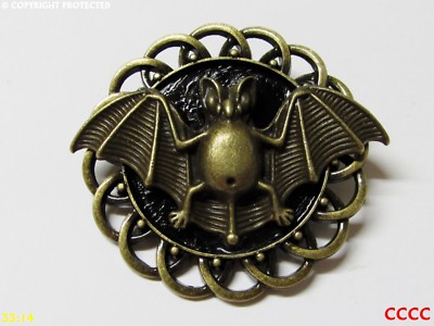 Steampunk Anstecker Brosche Pin Fledermaus Gothic Dracula Whitby Vampir Dracula