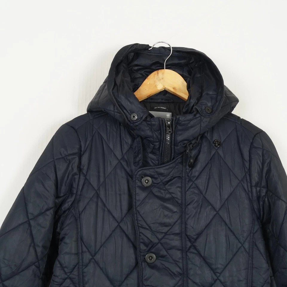 Chaqueta acolchada para mujer G-STAR RAW talla M negra con capucha cremallera completa Foto 2 de 4