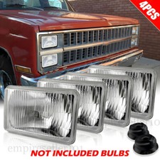 Fourx4 4x6 H4 Glass Headlights Conversion Halogen Semi Sealed Kit Hid Led Fourx4 4x6 H4 Glass Headlights Conversion Halogen Semi Sealed Kit Hid Led