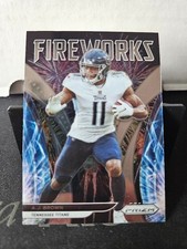 2021 Panini Prizm Football A.J. Brown Fireworks Insert #F-8 Tennessee Titans