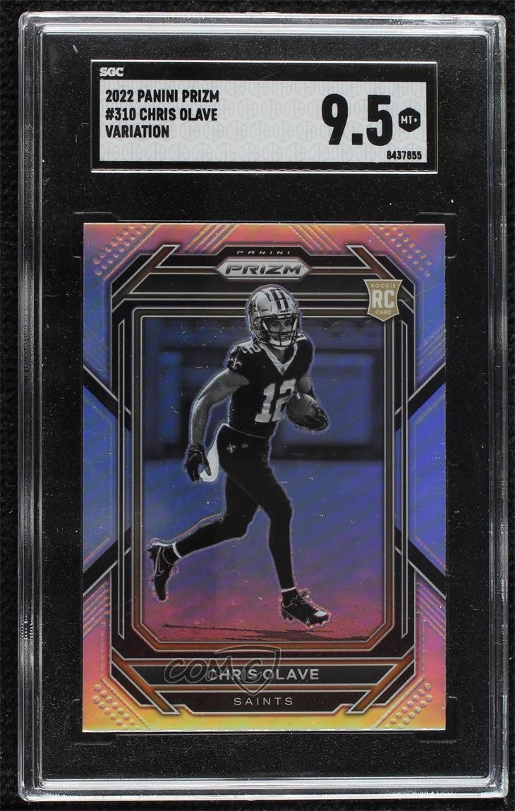 2022 Panini Prizm Variation Silver Chris Olave #310 SGC 9.5 Mint+ Rookie RC 00br