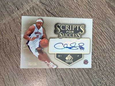 2005-06 SP Signature Edition Charlie Villanueva /25 Scripts For Success Gold