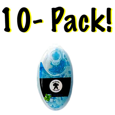   1000 Count Original Blue Menthol Burst Beads - 10-Pack Bulk Menthol Beads