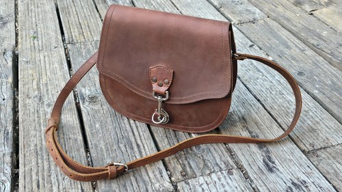 Saddleback Leather Hobo Crossbody Full Grain Saddle Bag brown
