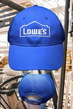 lowes.com  LOWE'S Employee Blue Hat Cap Adjustable Strap back