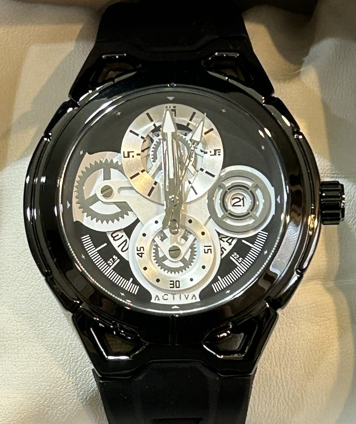 Box*** Watch NEW Men's 44mm X Invicta ***Brand Activa Black Black, in - vintagewatches.pk