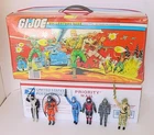 1980s TARA GI JOE COLLECTORS CASE w COBRA COMMANDER BARBECUE & MORE w WEAPONS