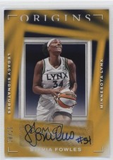 2023 Panini Origins WNBA Legacy Signatures Gold 6/10 Sylvia Fowles Auto xr1