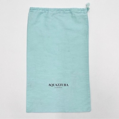 Aquazzura Dust Cover Bag Light Blue Travel Storage Drawstring 8.5x14.5 Pineapple