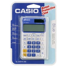 CASIO SL-300VC-BE Extra Large Display 8 Digit Calculator BLUE