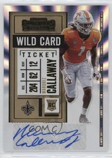 2020 Panini Contenders Rookie Wild Card Ticket Marquez Callaway #253 Auto 17fl. rookie card picture