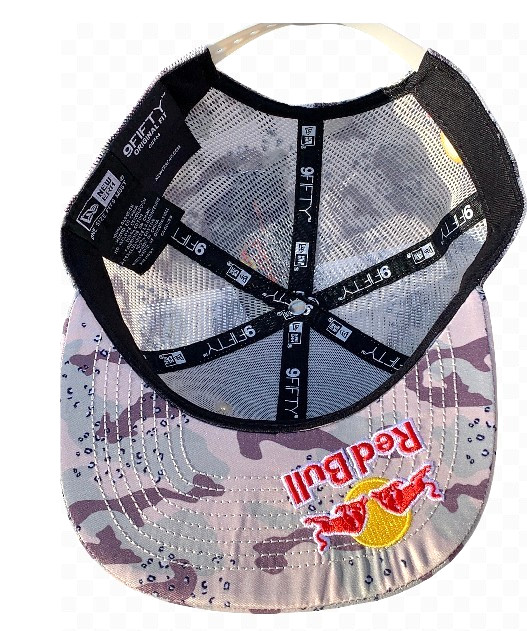 R - Desert Camo Flat Brim Earthy Brown Trucker Cap. BMX. MotoGP. Motocross.