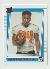 2021 Donruss Rated Rookies Portrait #296 Larry Rountree III - Los Angeles Charge