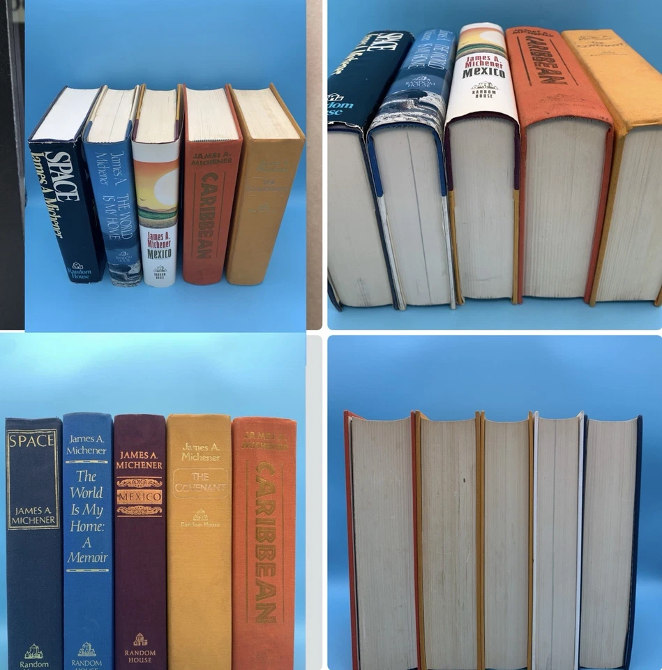 VINTAGE  James A. Michener Lot of 5 Hardcover Books- Some First Editions Foto 3 de 4