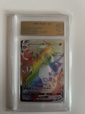 Pokemon Charizard VMax 074 Rainbow Champion´s Path GSG 9.5 Englisch 2020