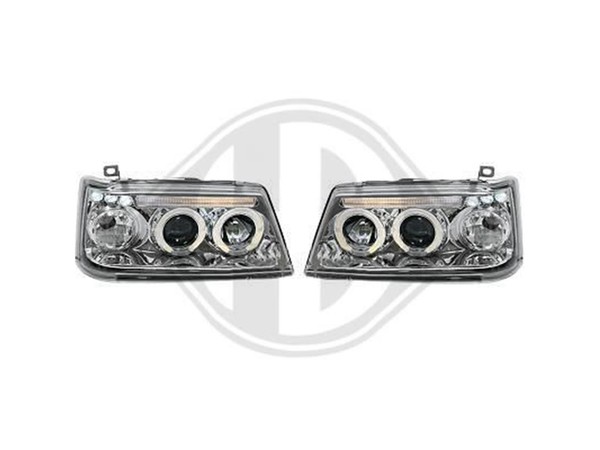 Designsatz Scheinwerfer Angel Eyes Klarglas Chrom FüR Peugeot 205 1990--image