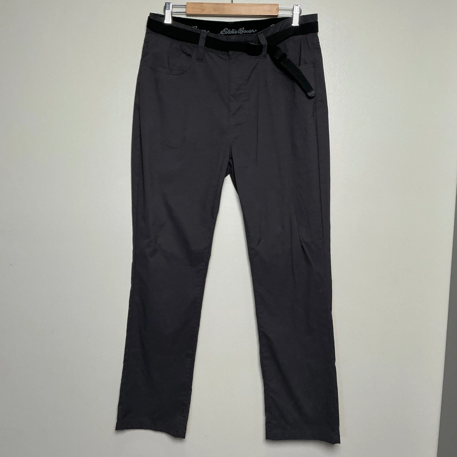 Eddie Bauer Adventure Trek Pants #1225439 36x32 Gray Belted Outdoor Hiking
Opens in a new window or 