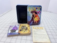 LOOT The Plundering Pirate Card Game Gamewright Tin Case 2017 Complete