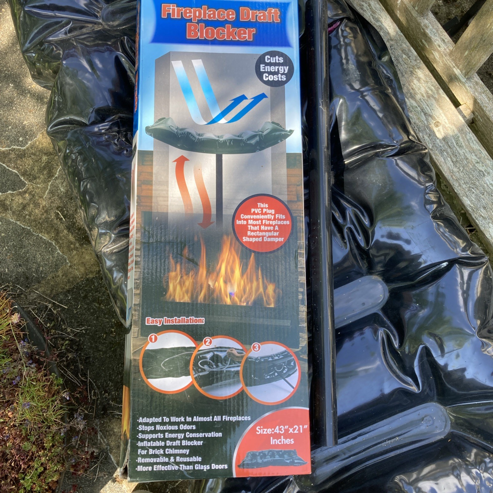 Fireplace Draft Blocker Balloon