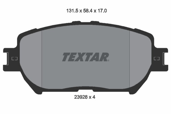 Textar Bremsbelagsatz Scheibenbremse 2392801 FüR Toyota Isis Camry Wish ZNE10-image