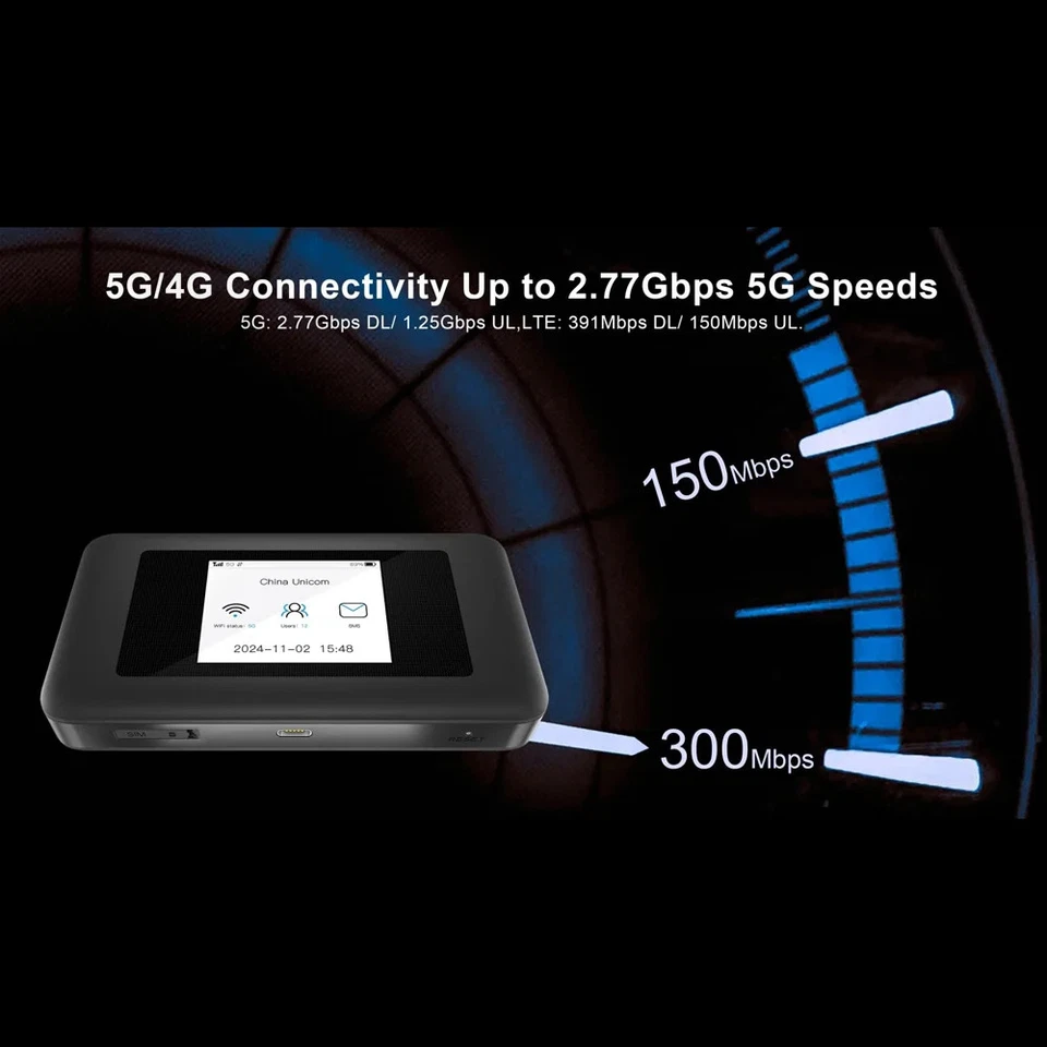 Karbor 5000mAh 5G Dual-Band WIFI Pocket Router WiFi 6 Hotspot Poker Router Wifi - Image 3 of 4