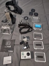 GoPro HERO2 HD Action Camera (HD2-14)  w/screen and accessories - No SD card