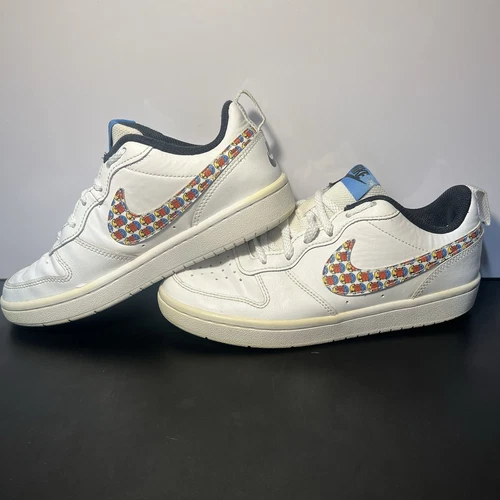 Sneakers Nike Court Borough Low 2 SE GS taglia 4 anni DM8096 100 facce sorridenti