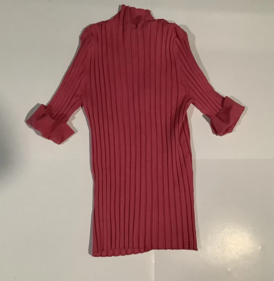 Guarnição de punho superior rosa anos 90 Willi Smith com zíper manga 3/4 - Imagem 4 de 4