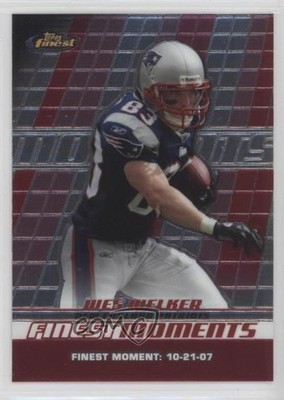 2008 Topps Finest Moments Wes Welker #FM-WW 0b5