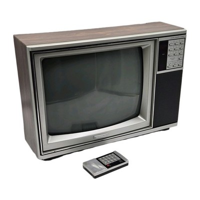 Vintage Gaming Montgomery Ward JSJ12365 Television TV with Remote READ