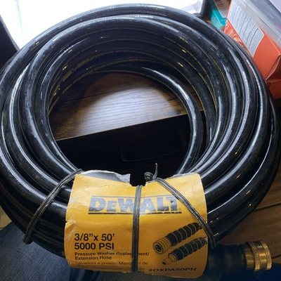 #ad DEWALT DXPA50PH Pressure Washer Replacement Extension Hose 5000 PSI 3 8quot;X50#x27; $99.99