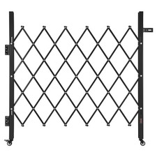 VEVOR Single Folding Security Gate Lockable Scissor Gate 43.31 x 51.57 in WxH