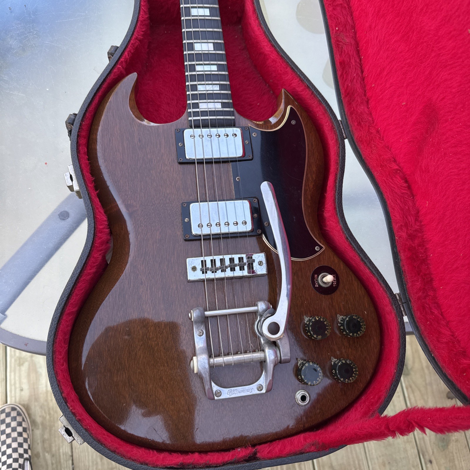 1963 Gibson sg brown