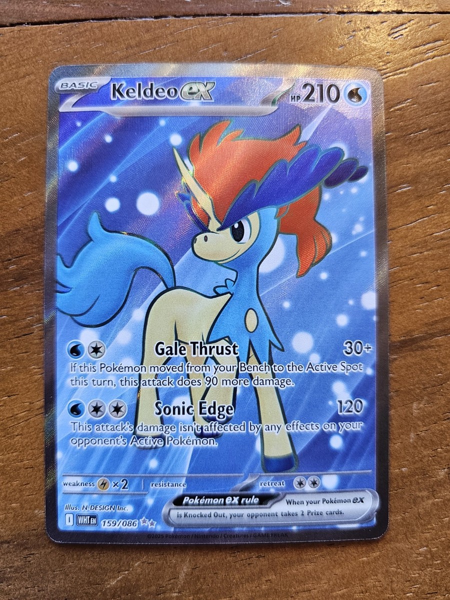 Keldeo ex 159/086 Sv: White Flare Holo Pokemon TCG Full Art | eBay