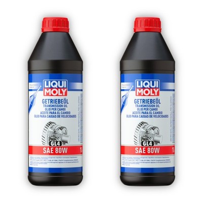 2x Getriebeöl LIQUI MOLY 1020 (GL4) SAE 80W GL-4 Schaltgetriebe Getriebe Öl 1