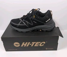 NWT Hi-Tec CH80104M-BV AWW Mauna Waterproof Men's Black Hiking Shoes 10.