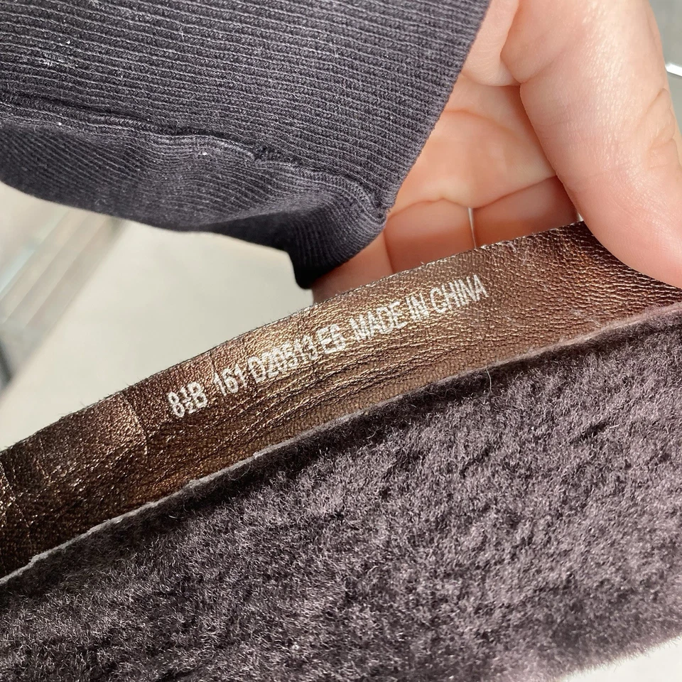 G 系列耐克 Air 女式棕色麂皮绒人造剪绒衬里靴子 8.5B 码 — 第 2/4 张图片