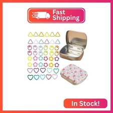 Hilsayum 80Pcs Knitting Stitch Markers 4 Shapes Colorful Crochet Stitch Markers