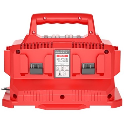 6-Ports 18V Rapid Battery Charger Station,Replacement for Mil-Waukee 18V Batt...