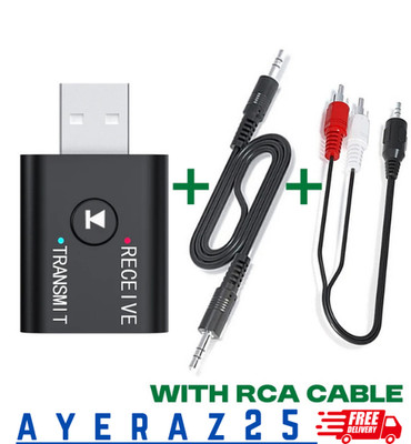 Bluetooth Adapter Transmitter und Empfänger für TV Auto PC Audio Sender 3.5mm