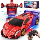 Spider Transform RC Car Robot Toy 2.4GHz Remote Control 360° Rotating Lights