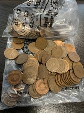 QEII 1/2p Coins, Bag Of 100 Circulated. 1971 To 1982. Good Condition And Clean.